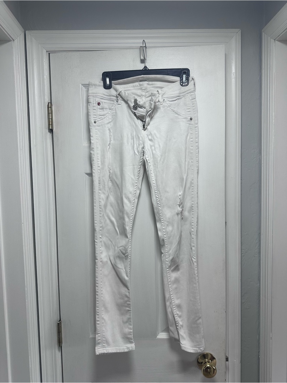 Hudson Jeans White Skinny Jeans
